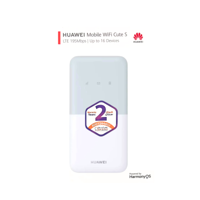 هواوي mobile WiFi Cute S - سرعة 195 ميجابايت في الثانية - ابيض