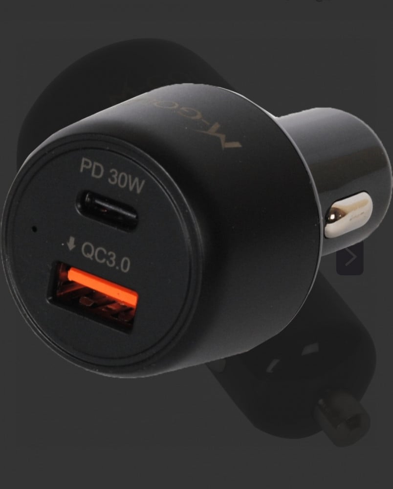 شاحن سيارة مدخلين PD و usb من شركة m-gold